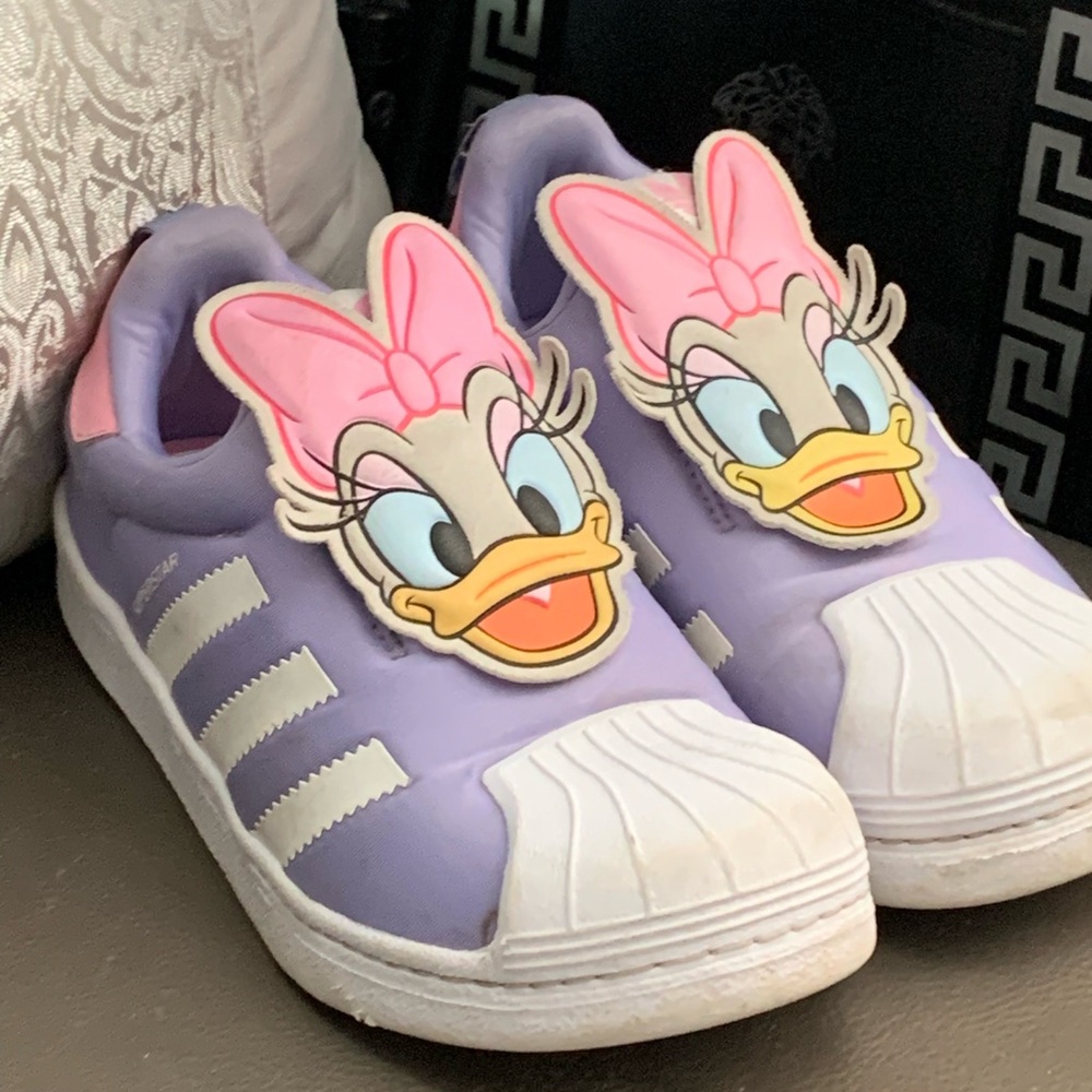 Adidas Kids Sneakers with Daisy Duck - Pink and Lavender